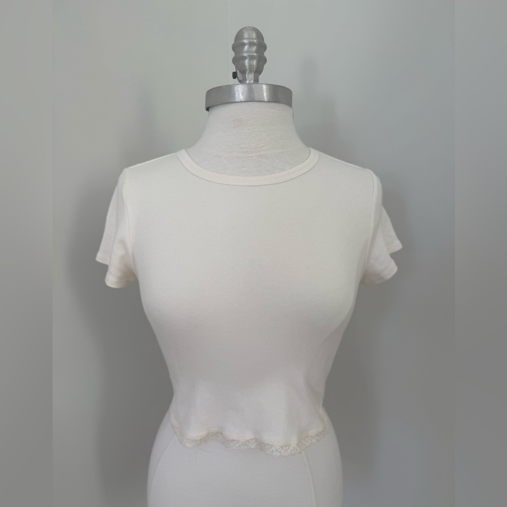 GARAGE Lace Trim Baby Tee - Picture 7 of 12
